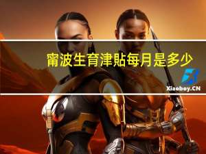 甯波生育津貼每月是多少