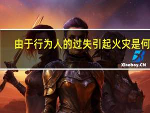 由于行为人的过失引起火灾是何罪