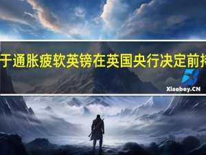 由于通胀疲软英镑在英国央行决定前持续下跌