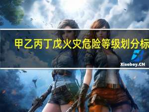 甲乙丙丁戊火灾危险等级划分标准