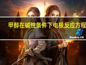 甲醇在碱性条件下电极反应方程式