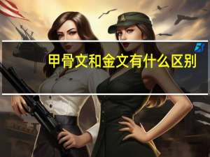 甲骨文和金文有什么区别