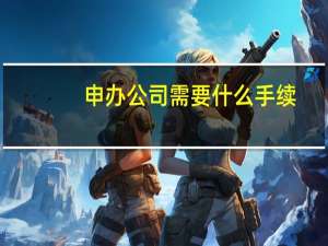 申办公司需要什么手续