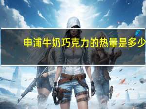 申浦 牛奶巧克力的热量是多少