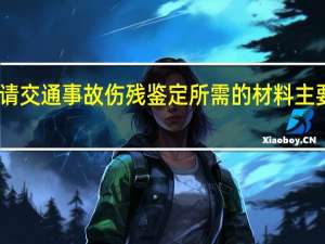 申请交通事故伤残鉴定所需的材料主要有哪些