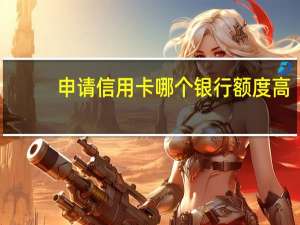 申请信用卡哪个银行额度高（申请信用卡哪个银行额度高呢）