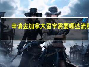 申请去加拿大留学需要哪些流程