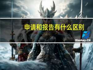 申请和报告有什么区别