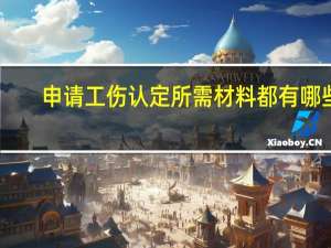 申请工伤认定所需材料都有哪些
