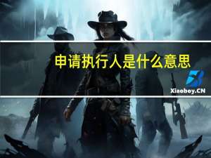 申请执行人是什么意思