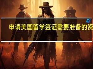 申请美国留学签证需要准备的资料