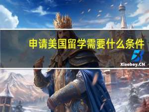 申请美国留学需要什么条件