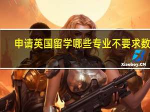 申请英国留学哪些专业不要求数学
