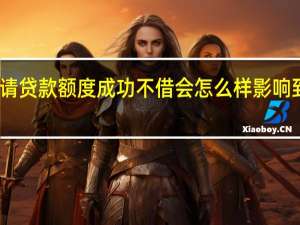 申请贷款额度成功不借会怎么样 影响到征信吗？
