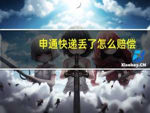 申通快递丢了怎么赔偿