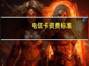 电信卡资费标准