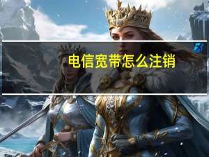 电信宽带怎么注销