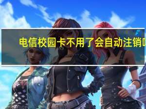 电信校园卡不用了会自动注销吗