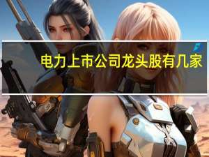电力上市公司龙头股有几家（电力上市公司龙头股有哪些）