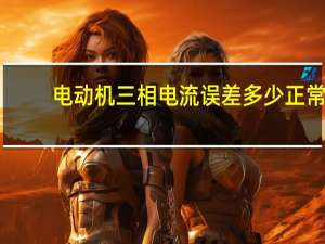 电动机三相电流误差多少正常