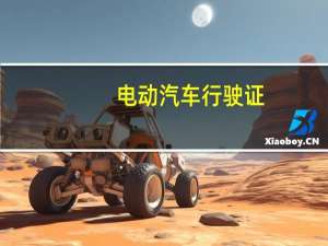 电动汽车行驶证