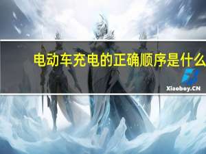 电动车充电的正确顺序是什么