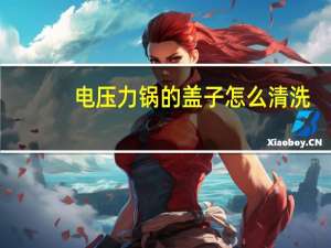 电压力锅的盖子怎么清洗