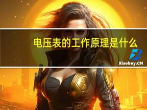 电压表的工作原理是什么