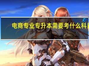 电商专业专升本需要考什么科目