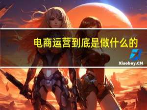 电商运营到底是做什么的