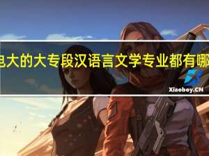 电大的大专段汉语言文学专业都有哪些课程