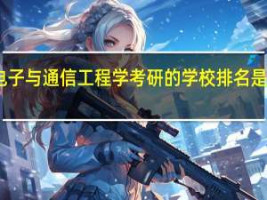 电子与通信工程学考研的学校排名是什么呢