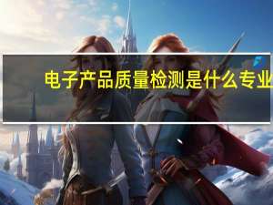 电子产品质量检测是什么专业