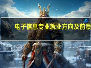电子信息专业就业方向及前景
