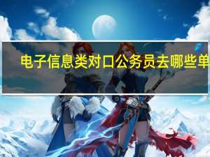 电子信息类对口公务员去哪些单位