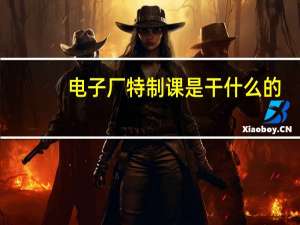 电子厂特制课是干什么的