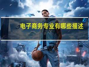 电子商务专业有哪些描述
