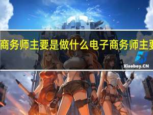 电子商务师主要是做什么 电子商务师主要做的工作