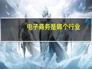电子商务是哪个行业