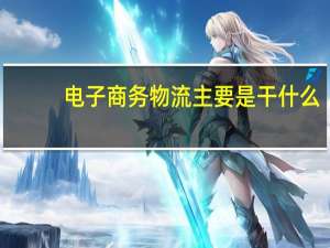 电子商务物流主要是干什么