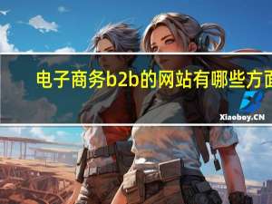 电子商务b2b的网站有哪些方面