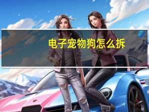 电子宠物狗怎么拆