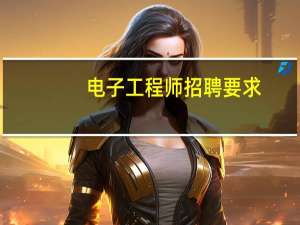 电子工程师招聘要求