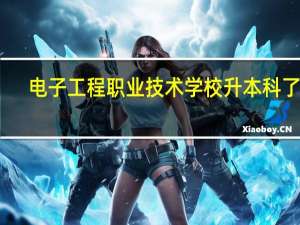 电子工程职业技术学校升本科了吗