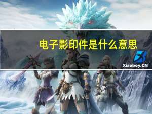 电子影印件是什么意思（影印件是什么意思）