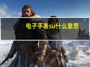 电子手表su什么意思