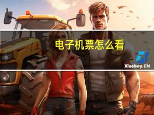 电子机票怎么看