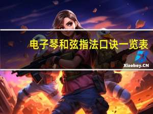 电子琴和弦指法口诀一览表（电子琴和弦指法口诀）
