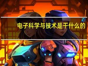 电子科学与技术是干什么的