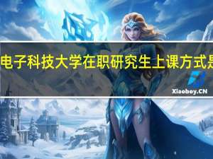 电子科技大学在职研究生上课方式是什么